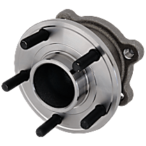 Rear, Driver or Passenger Side Wheel Hub, With Bearing, With Sensor, 5 x 4.25 in. Bolt Pattern
