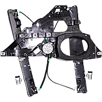 Front, Driver Side Power Window Regulator, With Motor, 2-pin connector
