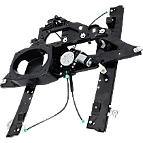 Front, Passenger Side Power Window Regulator, With Motor