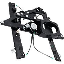 Front, Driver Side Power Window Regulator, With Motor
