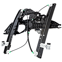 Front, Driver Side Power Window Regulator, With Motor, For Models With 8-Pin Plug