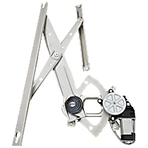 Rear, Passenger Side Power Window Regulator, With Motor