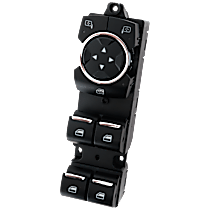 Front, Driver Side Window Switch, Black