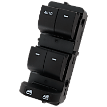 Front, Driver Side Window Switch, Black