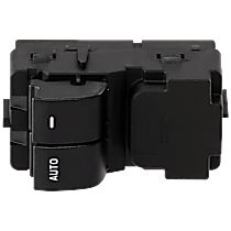 Front or Rear, Driver Side Window Switch, Black