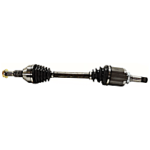 Front, Driver Side Axle Assembly, Supplied with Standard Neoprene Outboard Boot, 3.6L 6Cyl, New