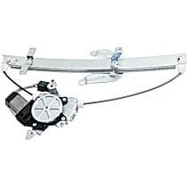 Rear, Passenger Side Power Window Regulator, With Motor