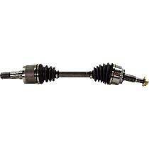 Front, Driver Side Axle Assembly, Without Limited Slip Differential