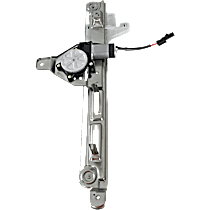 Rear, Passenger Side Power Window Regulator, With Motor