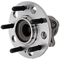 Rear, Driver or Passenger Side Wheel Hub, FWD, 5 Lugs, With Bearing