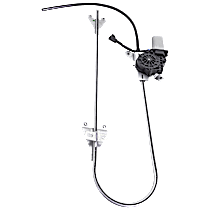 Front, Driver Side Power Window Regulator, With Motor