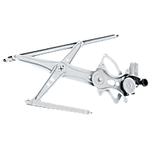 Front, Driver Side Power Window Regulator, with Motor, with 6 Pins, 6-Prong Connector