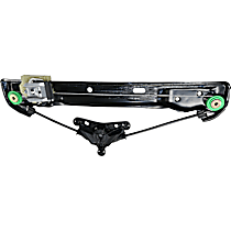 Rear, Passenger Side Window Regulator, Power, Without Panel