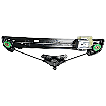 Rear, Driver Side Window Regulator, Power, Without Panel