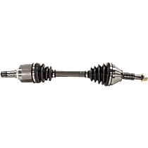 Front, Driver Side Axle Assembly, New, 3.5L 6Cyl Automatic CVT, Transaxle