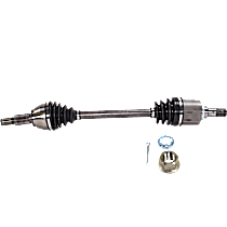 Front, Driver Side Axle Assembly, New, 2.5L 4Cyl Sedan