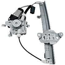 Sedan Rear, Driver Side Power Window Regulator, With Motor