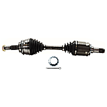 Front, Driver or Passenger Side Axle Assembly, With Standard Neoprene Outboard Boot, New