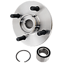 Front, Driver or Passenger Side Wheel Hub, 4 Lugs, With Bearing