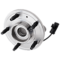 Front, Driver or Passenger Side Wheel Hub, FWD, 5 Lugs, With Bearing
