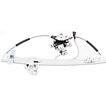 Front, Passenger Side Power Window Regulator, With Motor