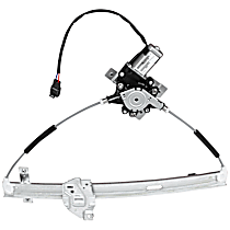 Front, Driver Side Power Window Regulator, With Motor