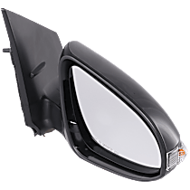 Passenger Side Mirror, Power, Power Folding, Heated, Paintable, In-housing Signal Light, No Memory, No Puddle Light, No Auto-Dimming, No Blind Spot Feature