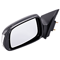 Driver Side Mirror, Power Adjust, Non-Heated, Non-Folding, Paintable, In-housing Signal Light, No Memory, No Puddle Light, No Auto-Dimming, No Blind Spot Feature