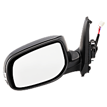 Driver Side Mirror, Power Adjust, Non-Heated, Paintable, Manual Folding, In-housing Signal Light, No Blind Spot Feature, No Memory, No Puddle Light, No Auto-Dimming
