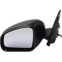 Driver Side Mirror, Power, Manual Folding, Heated, Textured Black, No Signal Light, No Memory, No Puddle Light, No Auto-Dimming, No Blind Spot Feature