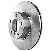 Front, Driver or Passenger Side Brake Disc, Plain Surface, Vented, 5 Lugs, 311.91 mm, 2.5L 6Cyl