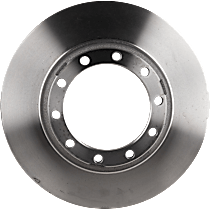 Front or Rear, Driver or Passenger Side Brake Disc, Plain Surface, Vented, 10 Lugs, 389.89 mm, Base, 7.8L 6Cyl