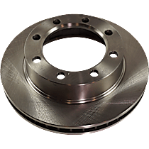 Front, Driver or Passenger Side Brake Disc, Plain Surface, Vented, 8 Lugs, 319.02 mm, 4WD