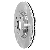 Front, Driver or Passenger Side Brake Disc, Plain Surface, Vented, 5 Lugs, For Models with 305mm Front Disc, Pro-Line Series