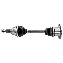 Front, Driver or Passenger Side Axle Assembly, 4WD, Extreme Duty axle designed for fleet and severe environments., Uses M24x1.5mm Axle Nut, Always Replace in Pairs, Not for use with lifted suspensions., New
