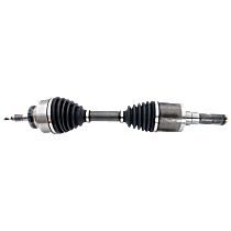 Front, Driver Side Axle Assembly, Standard Duty Replacement, Not for use with lifted suspensions., 18313, New