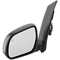 Driver Side Mirror, Power Adjust, Heated, Paintable, Manual Folding, No Signal Light, No Blind Spot Feature, No Memory, No Puddle Light, No Auto-Dimming