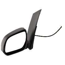 Driver Side Mirror, Power Adjust, Non-Heated, Textured Black, Manual Folding, No Signal Light, No Blind Spot Feature, No Memory, No Puddle Light, No Auto-Dimming