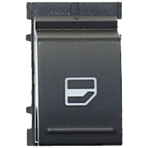 Rear, Driver or Passenger Side Window Switch, Black and White, 1-Button