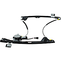 Rear, Passenger Side Power Window Regulator, With Motor