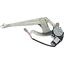 Front, Passenger Side Power Window Regulator, With Motor