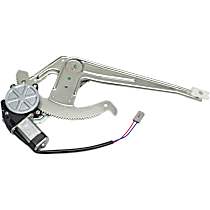 Front, Driver Side Power Window Regulator, With Motor