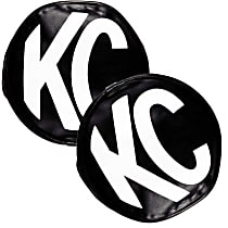 5100 Offroad Light Cover - Black and White, Vinyl, Universal, Set of 2