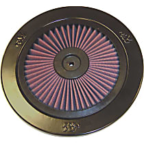 66-0901 Air Cleaner Top - Black with Red Filter, Universal