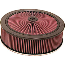 66-3080 Air Cleaner Assembly - Black & Red Top; Red Filter, Cotton Gauze, Universal, Assembly