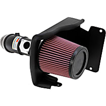 K&N Cold Air Intake - Premium High Flow, Lifetime Washable Filter, Guaranteed Horsepower Increase - 69-6028TTK