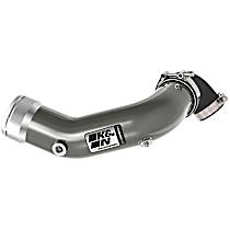 Intercooler Hose - Gunmetal Gray, Aluminum, Direct Fit, Sold individually