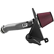 K&N Cold Air Intake - Premium High Flow, Lifetime Washable Filter, Guaranteed Horsepower Increase - 77-1587KC