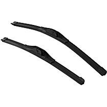 Front, Driver and Passenger Side Wiper Blade, Frameless, Driver: 24 in.; Passenger: 22 in., Edge Series