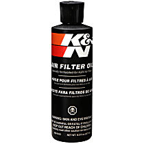 K&N Air Filter Oil - 8 Oz Squeeze Bottle; Restore Engine Air Filter Performance and Efficiency - 99-0533